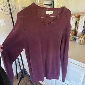Purple / maroon v-neck sweater